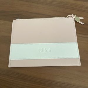 Chloe, Bags, Chloe Creamy Pink Cosmetic Bag